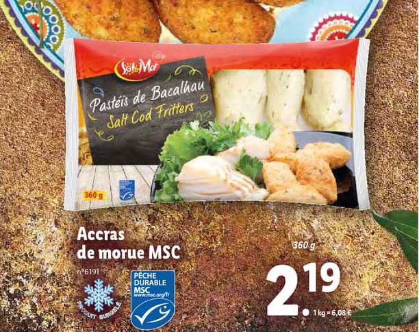 accras de morue msc sol & mar