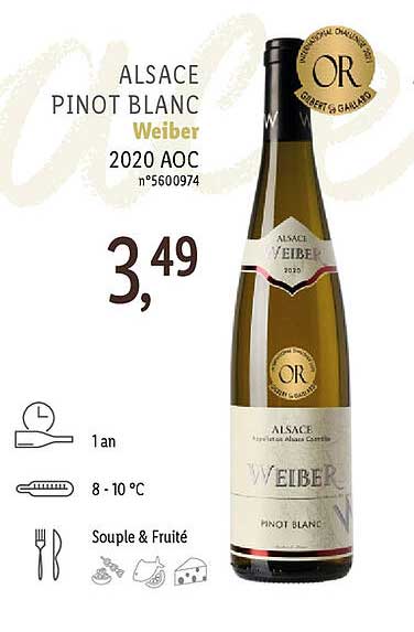 alsace pinot blanc weiber 2020 aoc