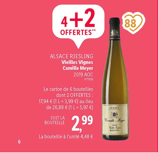 alsace riesling vieilles vignes camille meyer 2019 aoc