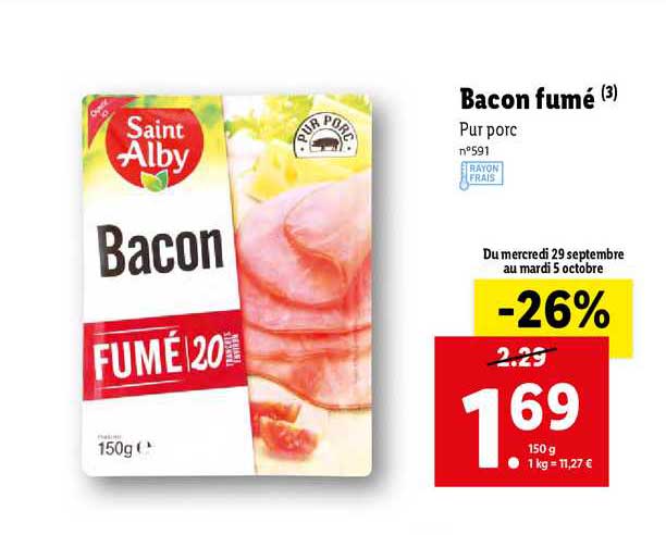 bacon fumé saint alby