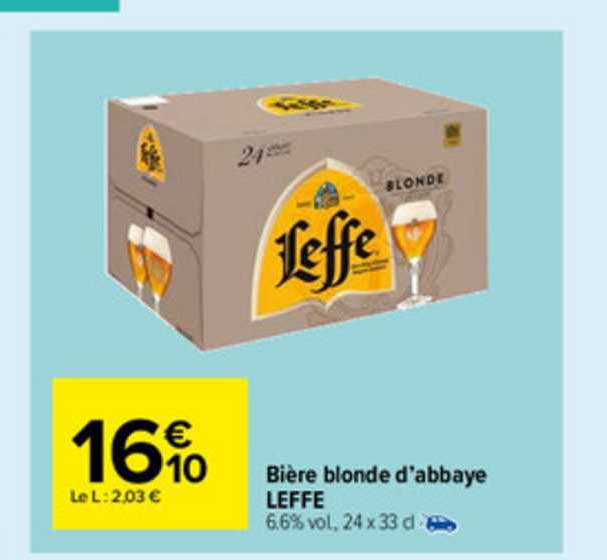 Bière Blonde D'abbaye Leffe