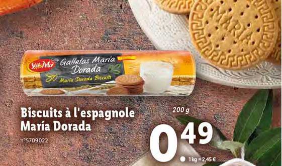 biscuits à l'espagole maria dorada