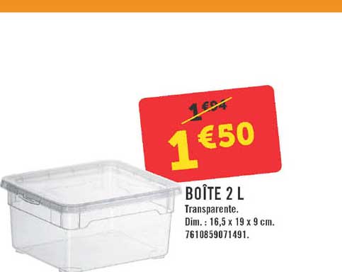 Boîte 2 L