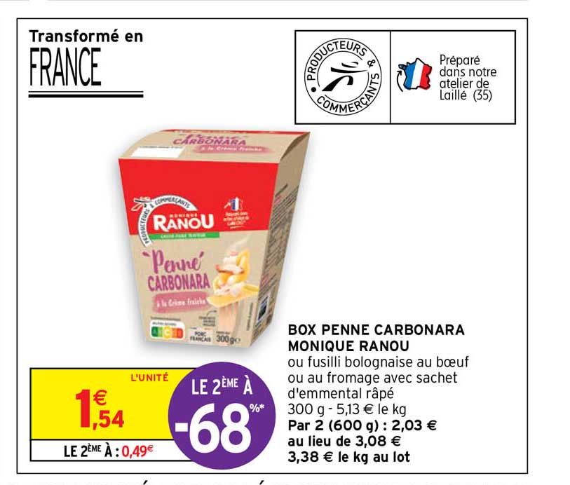 box penne carbonara monique ranou