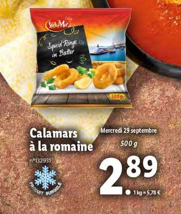 Calamars à La Romaine Sol & Mar