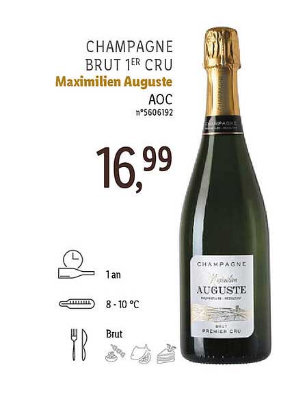 champagne brut 1er cru maximilien auguste aoc