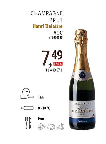champagne brut henri delattre aoc