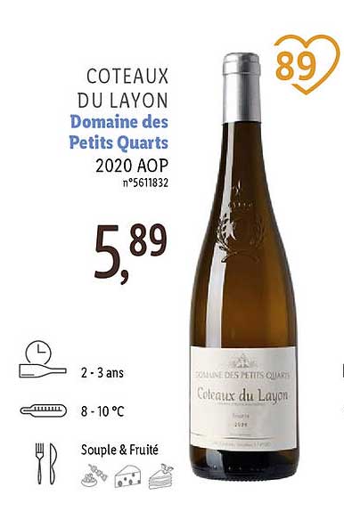 Coteaux Du Layon Domaine Des Petits Quarts 2020 Aop