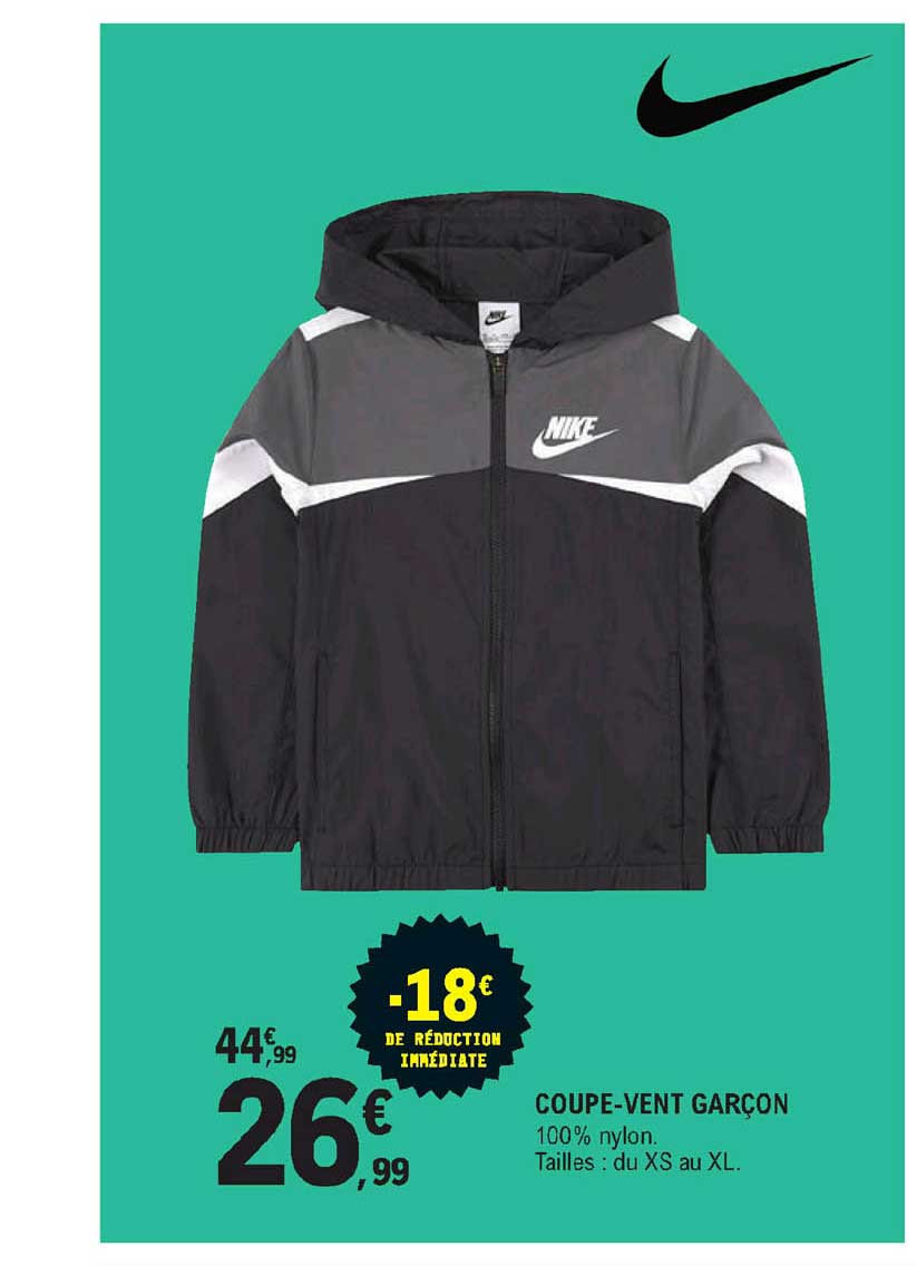 coupe-vent garçon nike