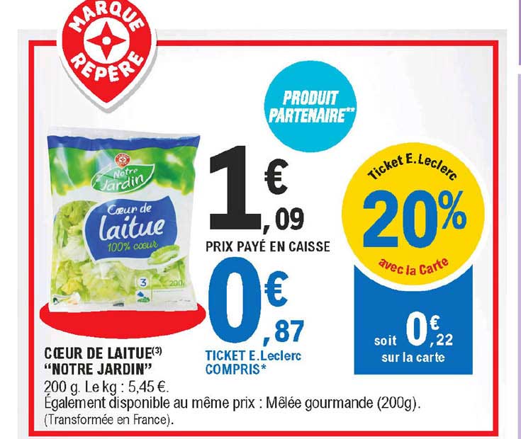 cœur de laitue "notre jardin"