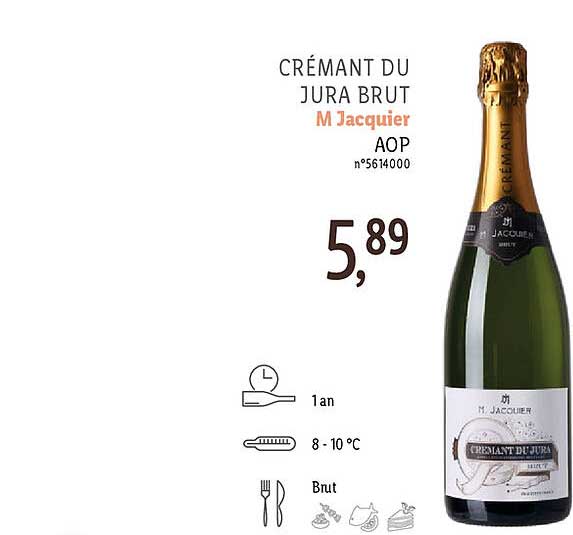 Crémant Du Jura Brut M Jacquier Aop