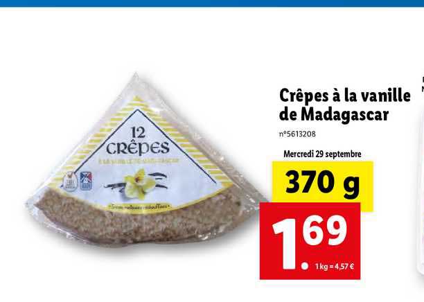 Crêpes à La Vanille De Madagascar