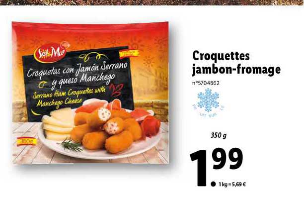 croquettes jambon-fromage sol & mar