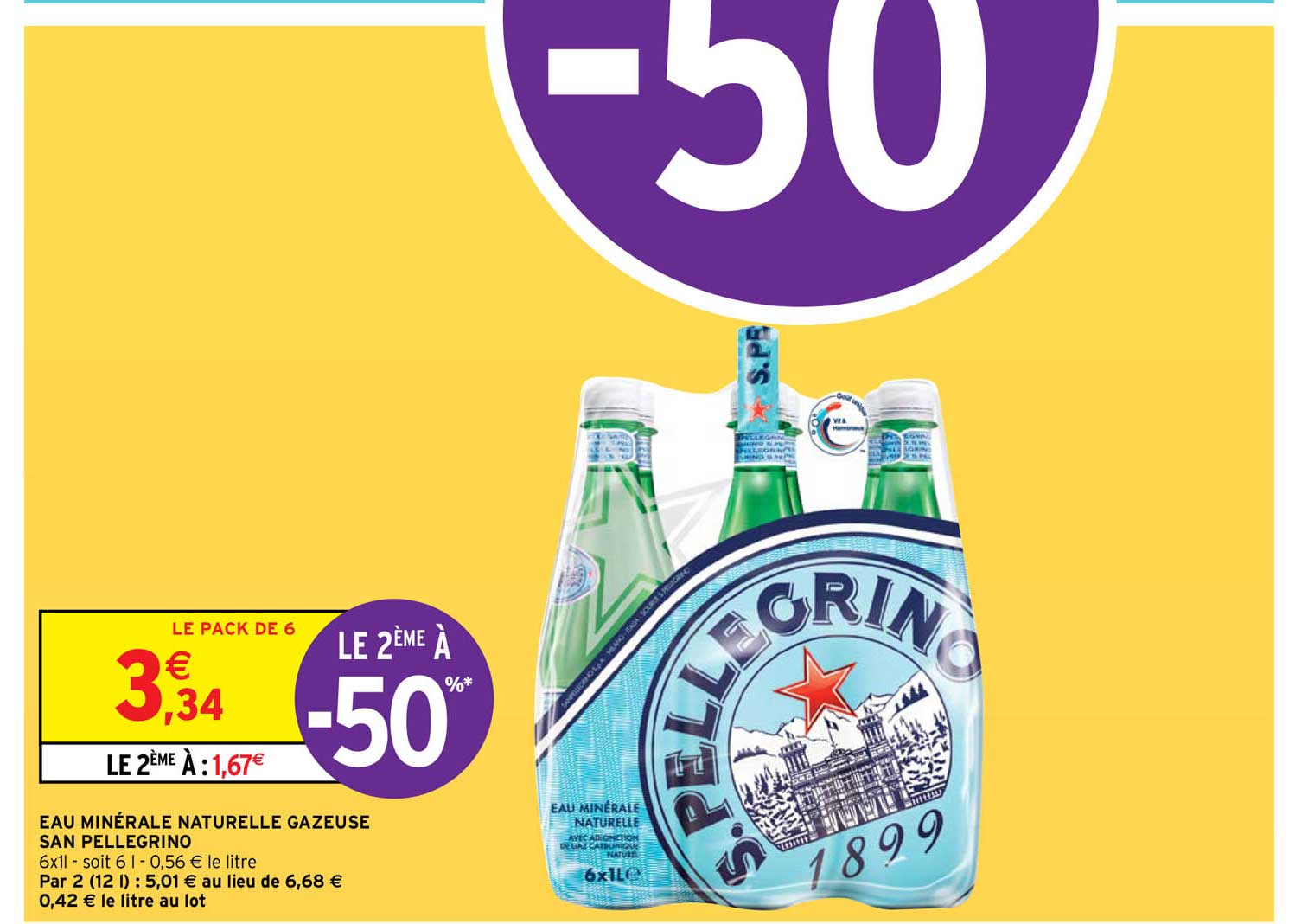 eau minérale naturelle gazeuse san pellegrino