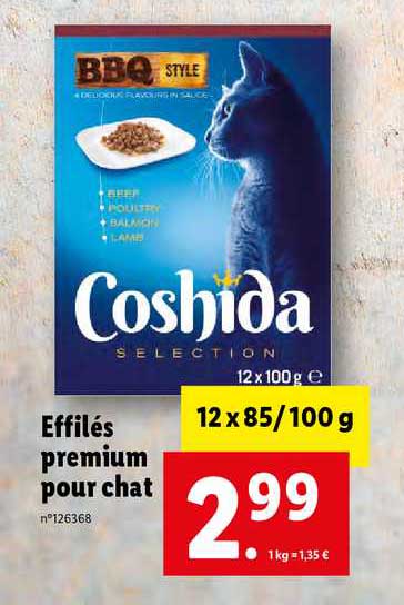 Effilés Premium Pour Chat Coshida