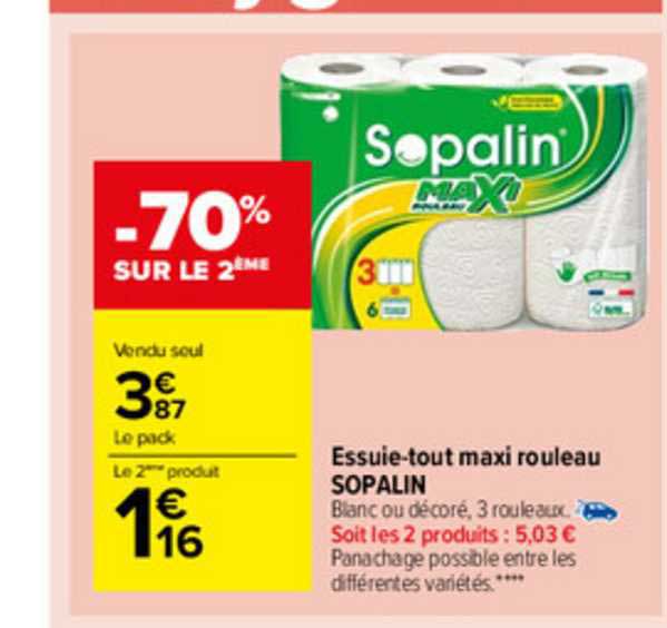 essuie-tout maxi rouleau sopalin