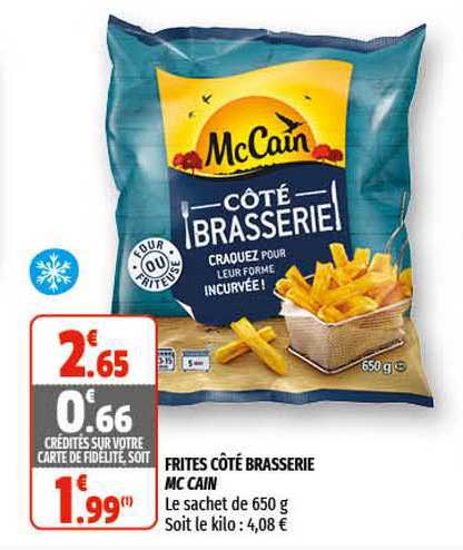 frites côté brasserie mc cain