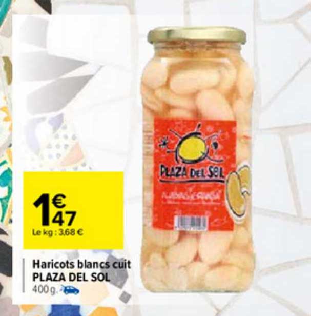 haricots blancs cuit plaza del sol