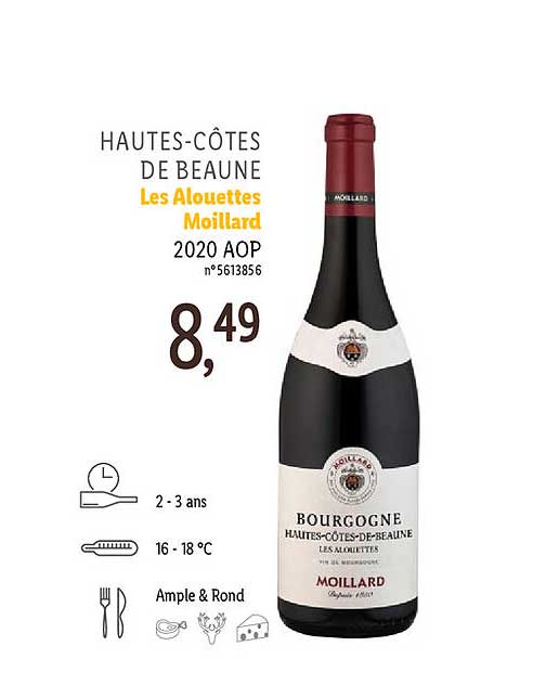 hautes-côtes de beaune les alouettes moillard 2020 aop
