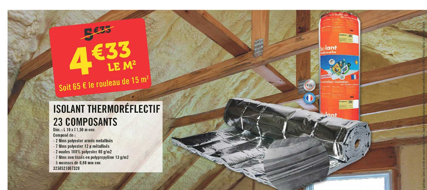 Isolant Thermoréflectif 23 Composants