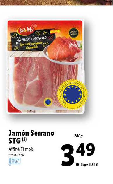 jamón serrano stg sol & mar