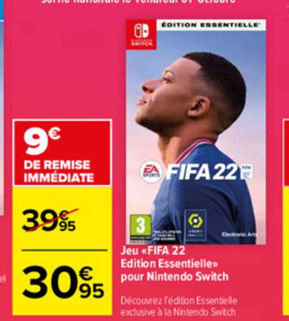 Jeu «fifa 22 édition Essentielle» Pour Nintendo Switch