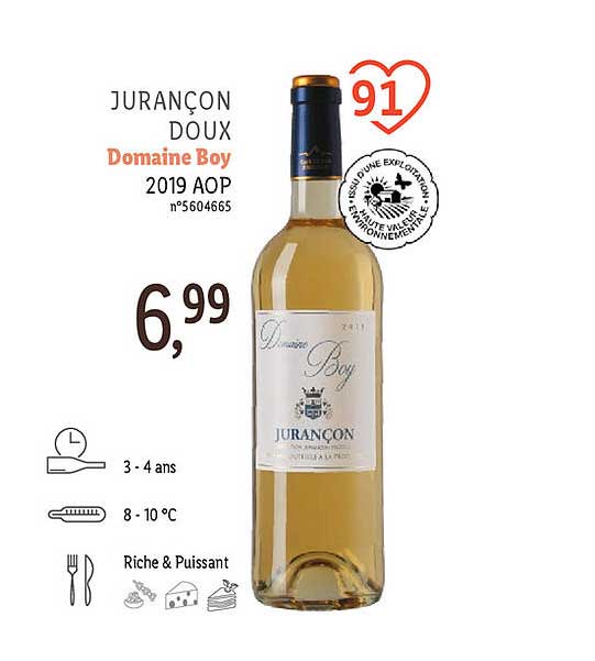 jurançon doux domaine boy 2019 aop