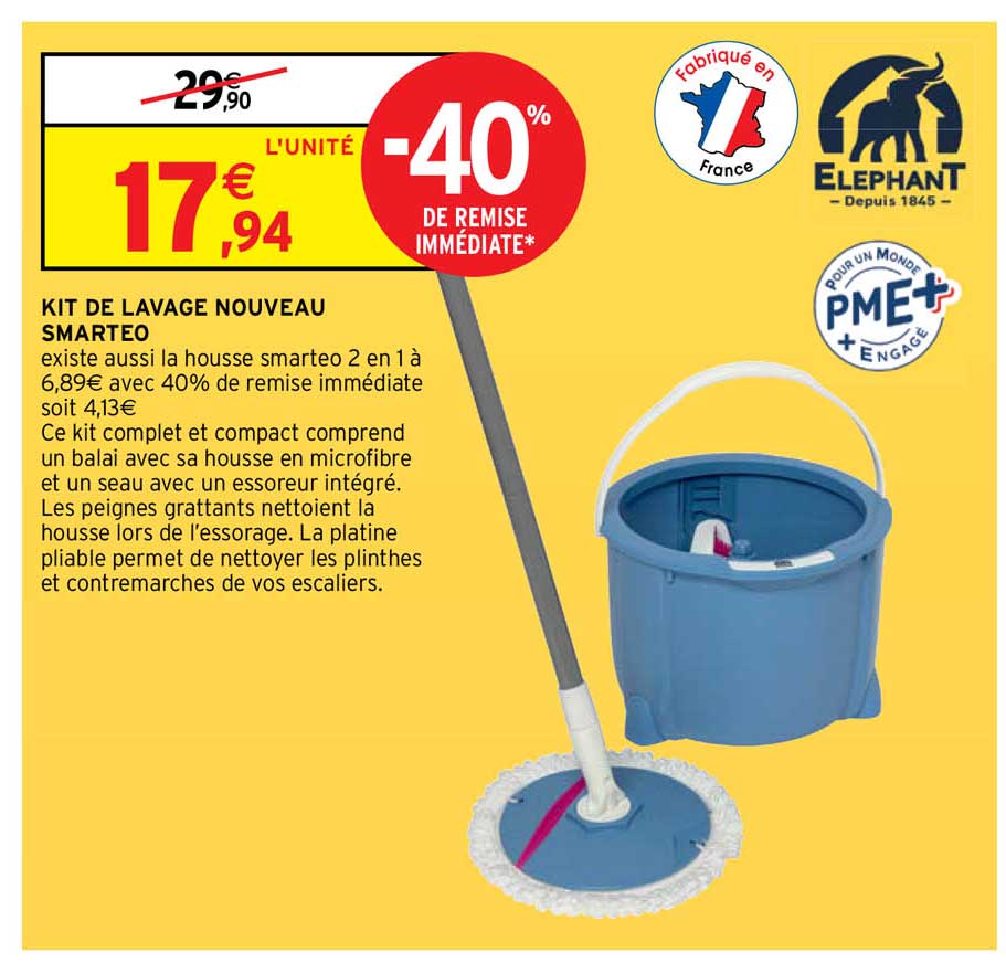kit de lavage nouveau smarteo éléphant