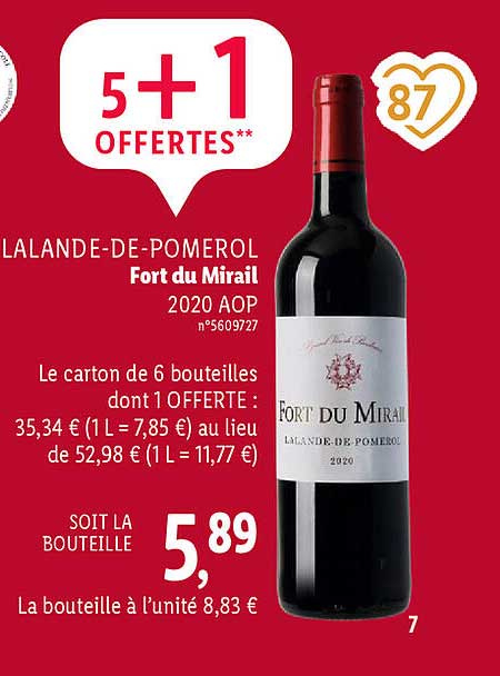 lalande-de-pomerol fort du mirail 2020 aop