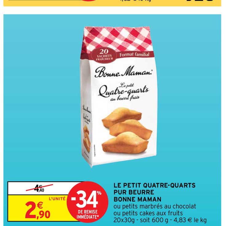 le petit quatre-quarts pur beurre bonne maman