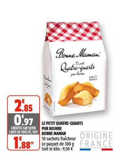 le petit quatre-quarts pur beurre bonne maman