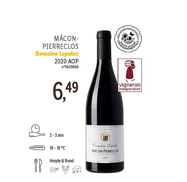 mâcon-pierreclos domaine lapalus 2020 aop