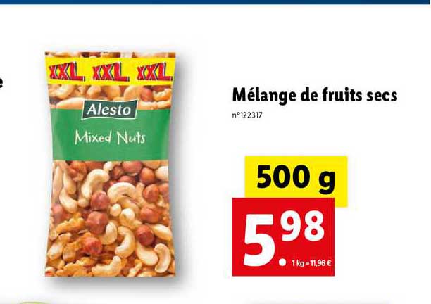 Mélange De Fruits Secs Alesto