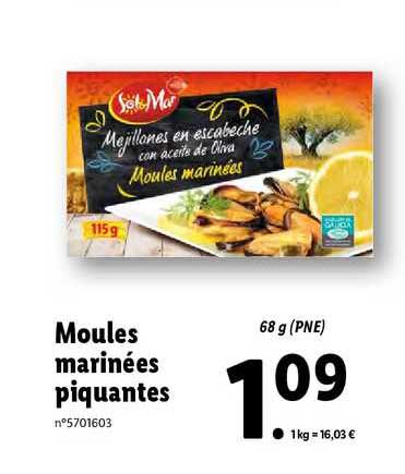 moules marinées piquantes sol & mar