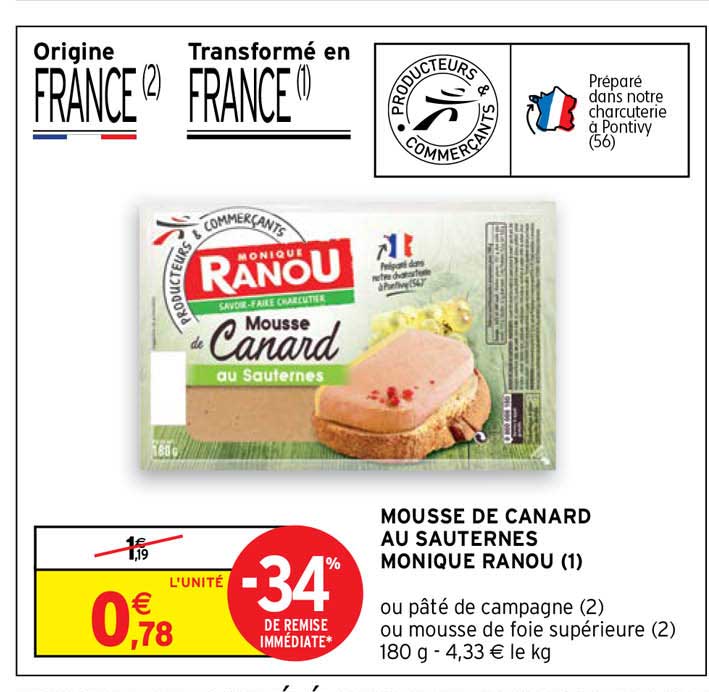 mousse de canard au sauternes monique ranou