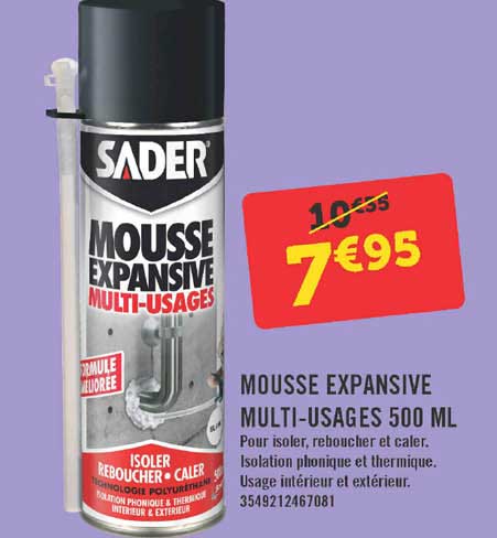 mousse expansive multi-usages 500 ml