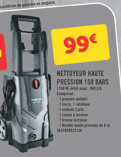 nettoyeur haute pression 150 bars
