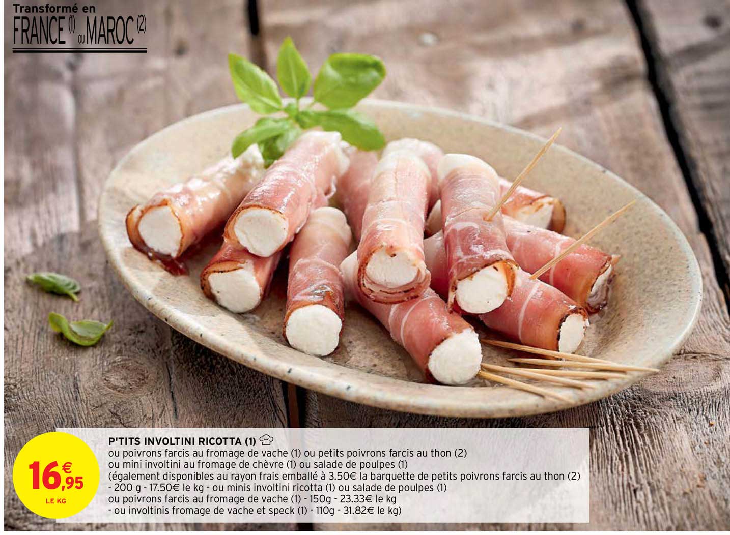 p'tits involtini ricotta