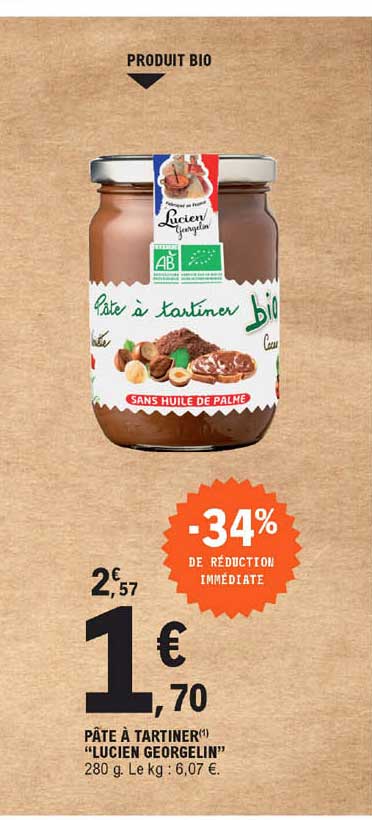 pâte à tartiner "lucien georgelin"