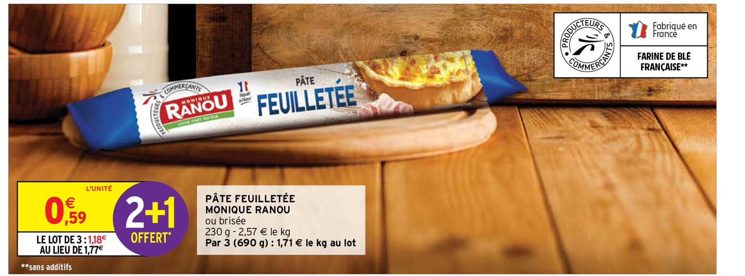 pâte feuilletée monique ranou