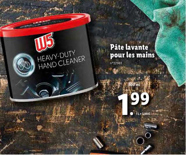 pâte lavante pour les mains w5