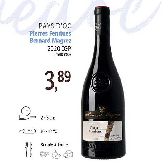 pays d'oc pierres fendues bernard magrez 2020 igp