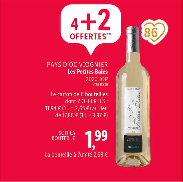 pays d'oc viognier les petites baies 2020 igp