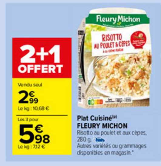 plat cuisiné fleury michon