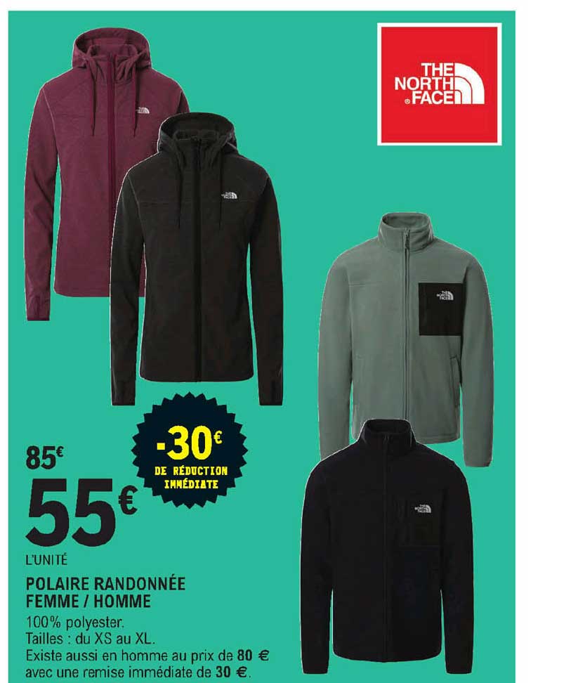 polaire randonnée femme-homme the north face