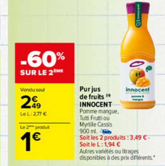 Pur Jus De Fruits Innocent
