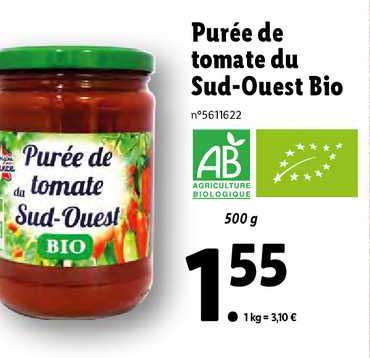 Purée De Tomate Du Sud-ouest Bio