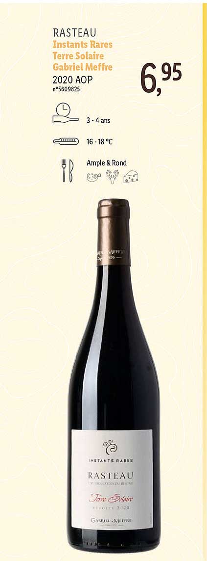 rasteau instants rares terre solaire gabriel meffre 2020 aop