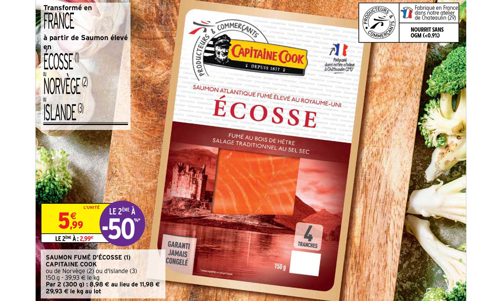 saumon fumé d'écosse capitaine cook