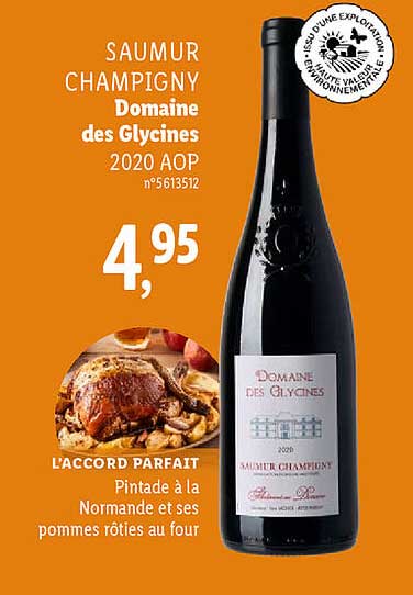 saumur champigny domaine des glycines 2020 aop